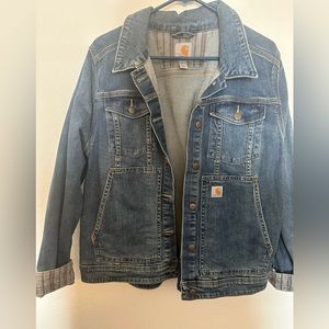 Womens Carhartt Jean Jacket - sleeve accents